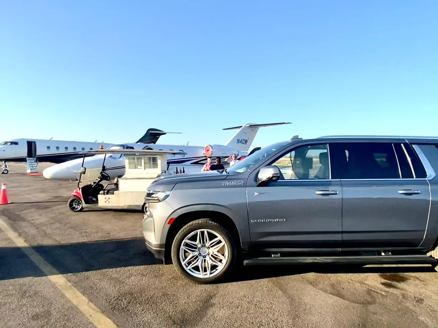 Private Chevy Suburban with A/C, up to 5 passengers