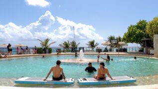 Cancun Airport Shuttles Royal Sunset pool happy clients